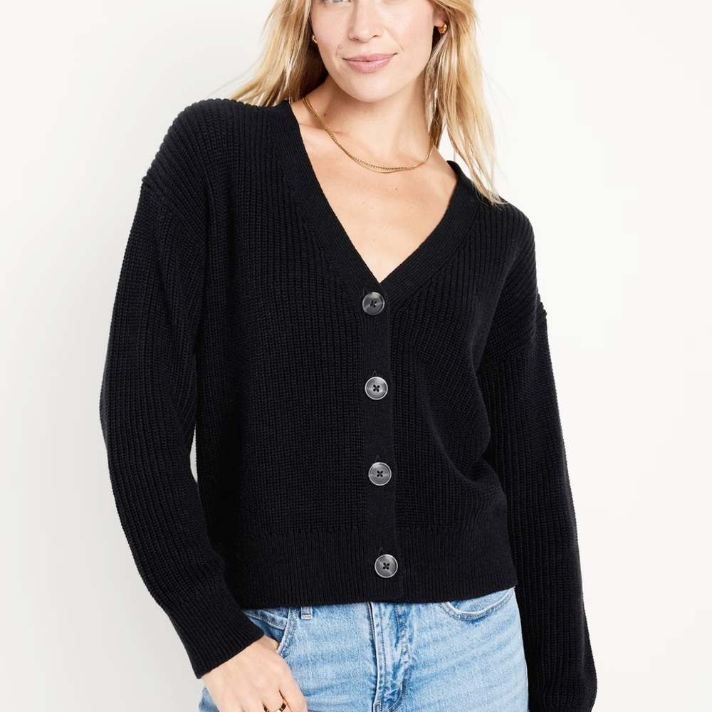 Old Navy Black Women's Cardigan Sweater